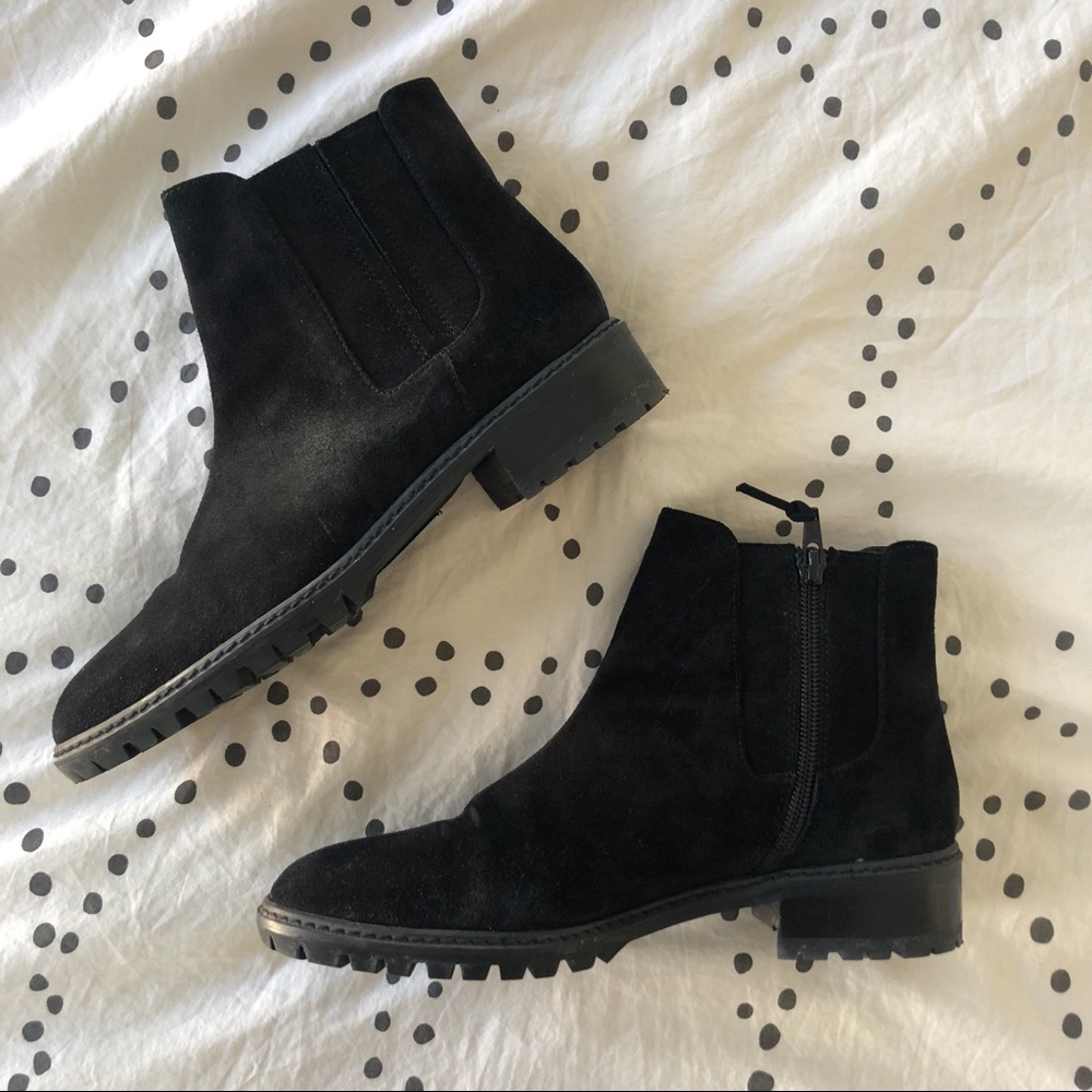 Stuart Weitzman basilico Chelsea boots moto 6.5